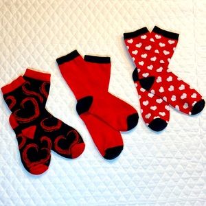 Valentines Day Women’s Socks. 3 Pair.